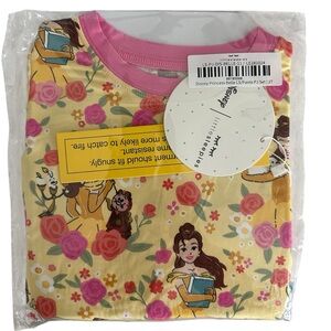 Little Sleepies Disney Princess Belle Bamboo Pajama Set 2 Piece Size 2T NWT